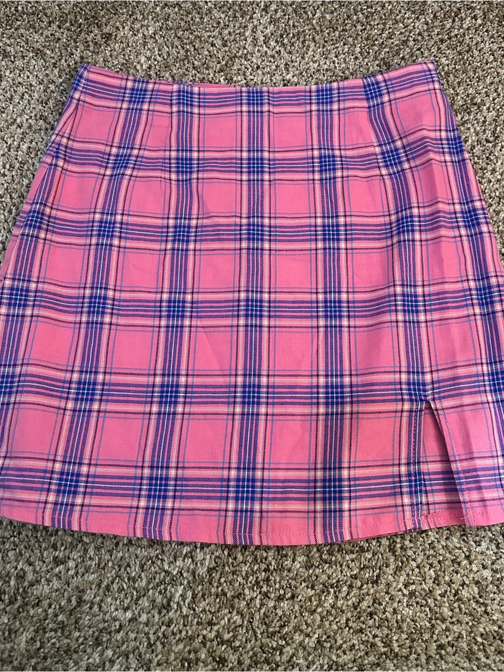 Princess Polly Pink Plaid Skirt